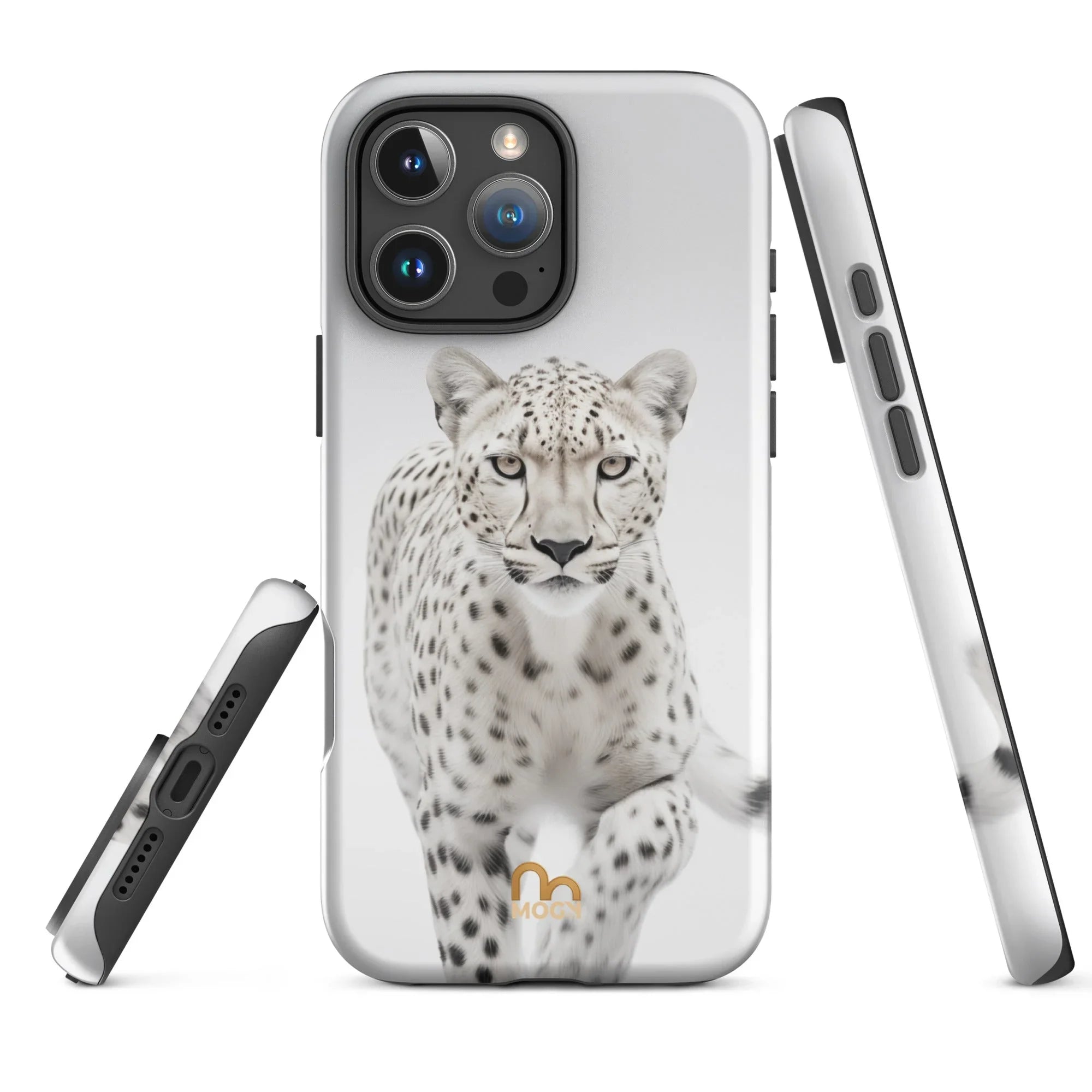 Coques iPhone 11 à 17 – Collection Animal Blanc Premium | Pureté & Puissance Sauvage | Mogy